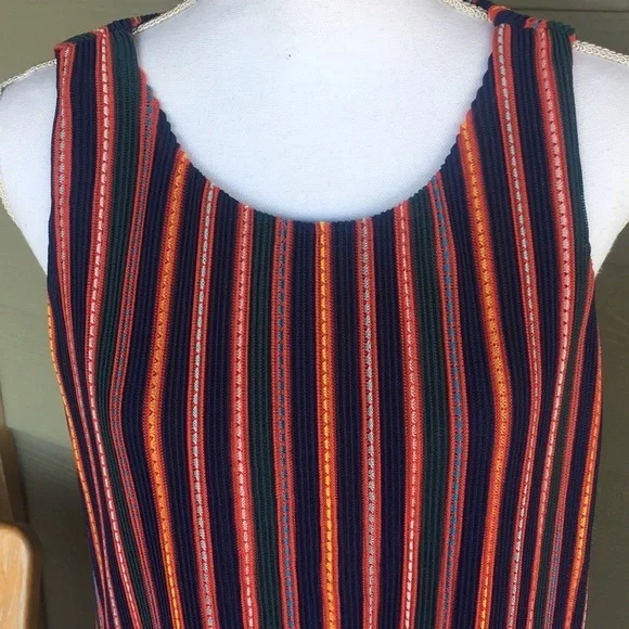 Adrianna Papell Striped Sleeveless Mini Dress - Picture 7 of 11
